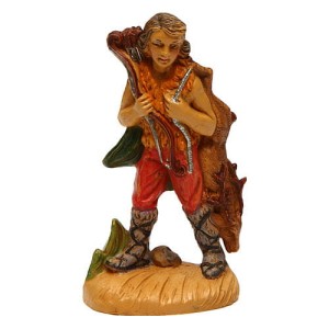 (11143-15) Myśliwy z upolowanym jeleniem– do figur o wysokości 10cm