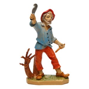 (11143-29) Drwal przy pracy– do figur o wysokości 10cm