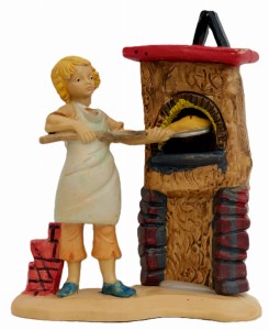 (11145-58) Piekarz przy piecu – do figur o wysokości 10cm