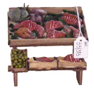 (35/313) Mały stragan sprzedażowy, 9cm wysoki