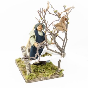 (BMRO) RUCHOMA FIGURA DO SZOPKI- Zbiór oliwek, do figur o wysokości 10cm