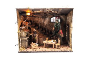 (TMS2G) RUCHOMA SCENA DO SZOPKI- Gra w karty, do figur o wysokości 12cm