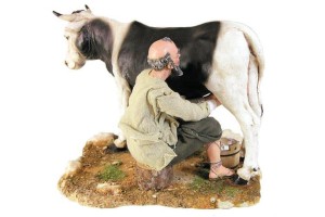 (AV49) Dojenie krowy- do figur o wysokości 30cm