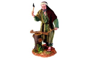 (AV46) Drwal rąbie drzewo- do figur o wysokości 30cm