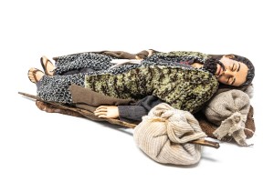 (AV40) Śpiący pasterz- do figur o wysokości 30cm