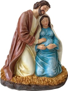 (K458) Św. Józef z Maryją Brzemienną - 14,5cm wysoka