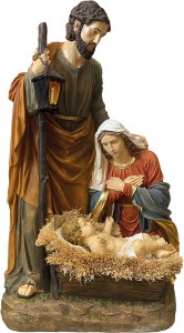 (K516) Św. Rodzina Bożonarodzeniowa (Żłóbek z siana)- 150cm wysoka