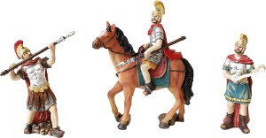 (K2034) Figury z życia Jezusa Chrystusa "Żołnierzy", do figur o wys. 9cm 