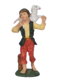(11139-25) Młody pasterz z owieczką– do figur o wysokości 10cm