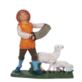 (11140-37) Muzykant z akordeonem– do figur o wysokości 10cm