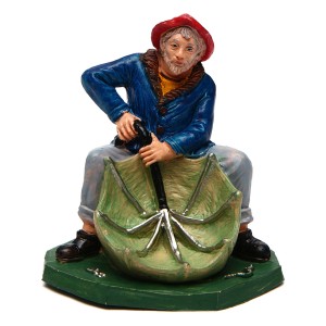 (11140-41) Mężczyzna z parasolem– do figur o wysokości 10cm