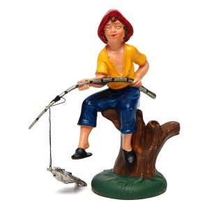 (11140-48) Wędkarz- do figur o wysokości 10cm 