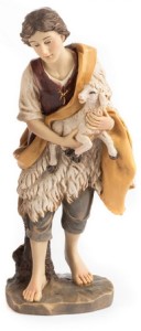 (21272/4) Pasterz z owcą na rękach, do figur o wysokości 14-15cm