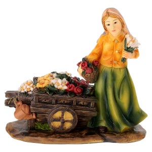 (20482/1) Kobieta ze stoiskiem sprzedażowym, do figur o wys. 14-15cm  