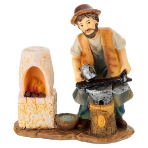 (20479/3) Kowal przy piecu, do figur o wysokości 9-10cm