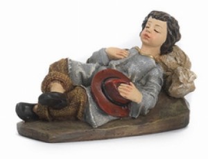 (19529/6) Śpiący młody pasterz, do figur o wysokości 15cm