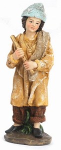 (19528/8) Młody muzykant z fletnią , do figur o wysokości 15cm