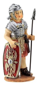 (18498/1) Stojący legionista z mieczem i tarczą (z podstawą), do figur o wys. 9cm