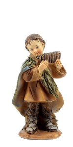 (18498/3) Chłopiec z fletnią pana (z podstawą), do figur o wys. 9cm