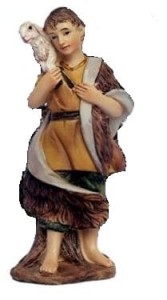 (16835-30) Pasterz z owcą na ramionach (z podstawą), do figur o wys. 7cm