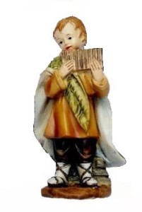 (16835-47) Chłopiec z fletnią pana (z podstawą), do figur o wys. 7cm