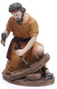 (10171/3) Pracujący mężczyzna , do figur o wys. 20cm