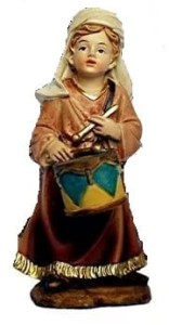 (K184-48) Chłopak z bębnami (z podstawą), do figur o wys. 15cm