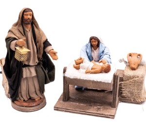 (TMNE) RUCHOMA FIGURA DO SZOPKI - Św. Rodzina, do figur o wysokości 12cm