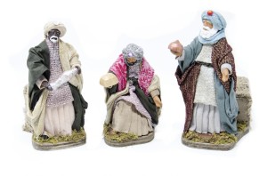 (BMMG) RUCHOMA FIGURA DO SZOPKI - Trzej Królowie, do figur o wysokości 10cm