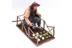 (TMAO) RUCHOMA FIGURA DO SZOPKI- Podlewanie ogródka- do figur o wysokości 12cm