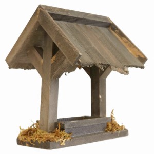 (Z803-G) Wodopój dla zwierząt z dachem- 13,5cm wysoki - dla figur o wys. 10-13cm 