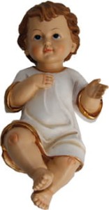 (H021-34) Dzieciątko Jezus w koszulce- 32cm wysoki