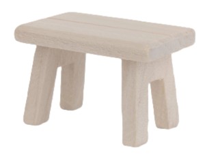 (229/7 K) Mały drewniany stolik / taboret