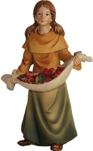 (K182-41) Dziewka z owocami, do figur o wys. 9cm