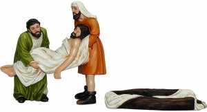 (K2035) Figury z życia Jezusa Chrystusa "Włożenie do grobu", do figur o wys. 9cm