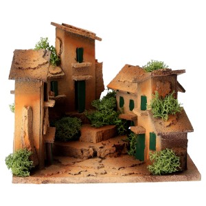 (30/002) Budynki do miasteczka w Szopce Bożonarodzeniowej - 15x15x14cm - Model 2