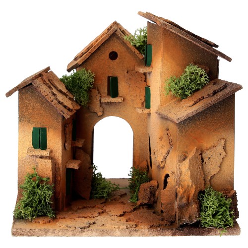 alley-with-arch-nativity-scene-3-cm-wood-cork-15x15x15-cm.jpg