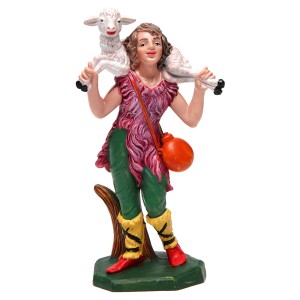 (11153-12) Młody pasterz z owcą na ramionach – do figur o wysokości 15-16cm