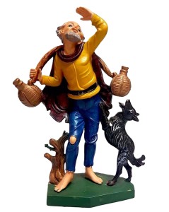 (11154-18) Pasterz z dzbankami i kozą – do figur o wysokości 15-16cm