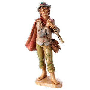 (11156-15) Muzykant z fletnią- kolorystyka drewniana – do figur o wysokości 15-16cm