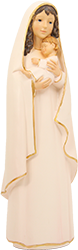 (M098-20) Figurka Matki Boskiej, styl nowoczesny, biała - 20,0cm wysoka