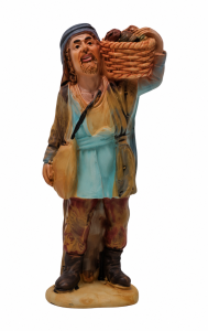 (C3246-6) Mężczyzna z koszem produktów – do figur o wysokości 10cm