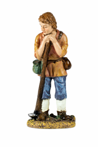 (C3286-6) Młody wędrowiec z kijem i sakwami – do figur o wysokości 10cm