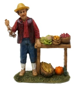(C3288-5) Sprzedawca warzyw – do figur o wysokości 10cm
