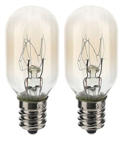 (86353) Zestaw 2 żarówek 15W - 220V - gwint E14 – światło białe / ciepłe żółte