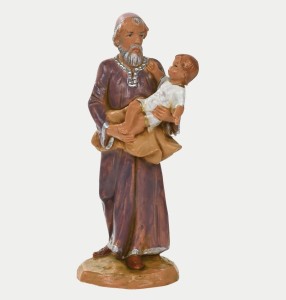 (12/707) Prorok z Dzieciątkiem "Isacco" – figurka do szopki FONTANINI - do figur o wys. 12cm FIGURA LIMITOWANA 2023