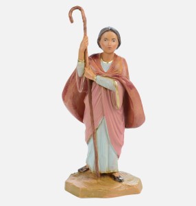 (12/736) Pasterka z laską – figurka do szopki FONTANINI – do figur o wys. 12cm