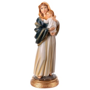(PB19898) Matka Boska ze śpiącym Dzieciątkiem - 20cm wysoka