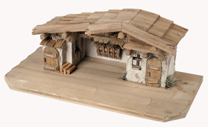 (S063) Szopka "Konigsee", do figur o wys. 8-10cm