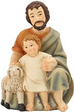 (K182-70) Pasterz z dzieckiem i barankiem, do figur o wys. 9cm